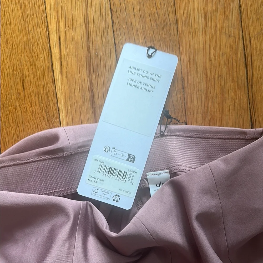 Alo Airlift Down The Line Tennis Skirt SMOKY QUARTZ, size XS. DISCONTINUED COLOR